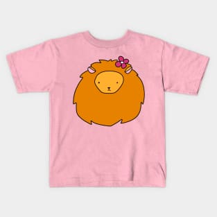 Flower Lion Face Kids T-Shirt